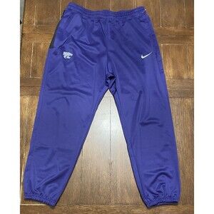 Nike KSU Kansas State Wildcats Team Issued Purple Training Pants Mens XL NWOT